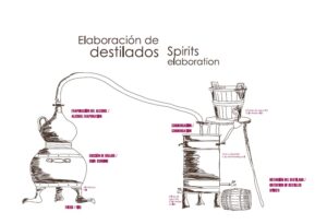 Proceso de elaboración de destilados