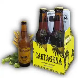 4Pack Cerveza Artesanal Cartagena Oro 330 ml